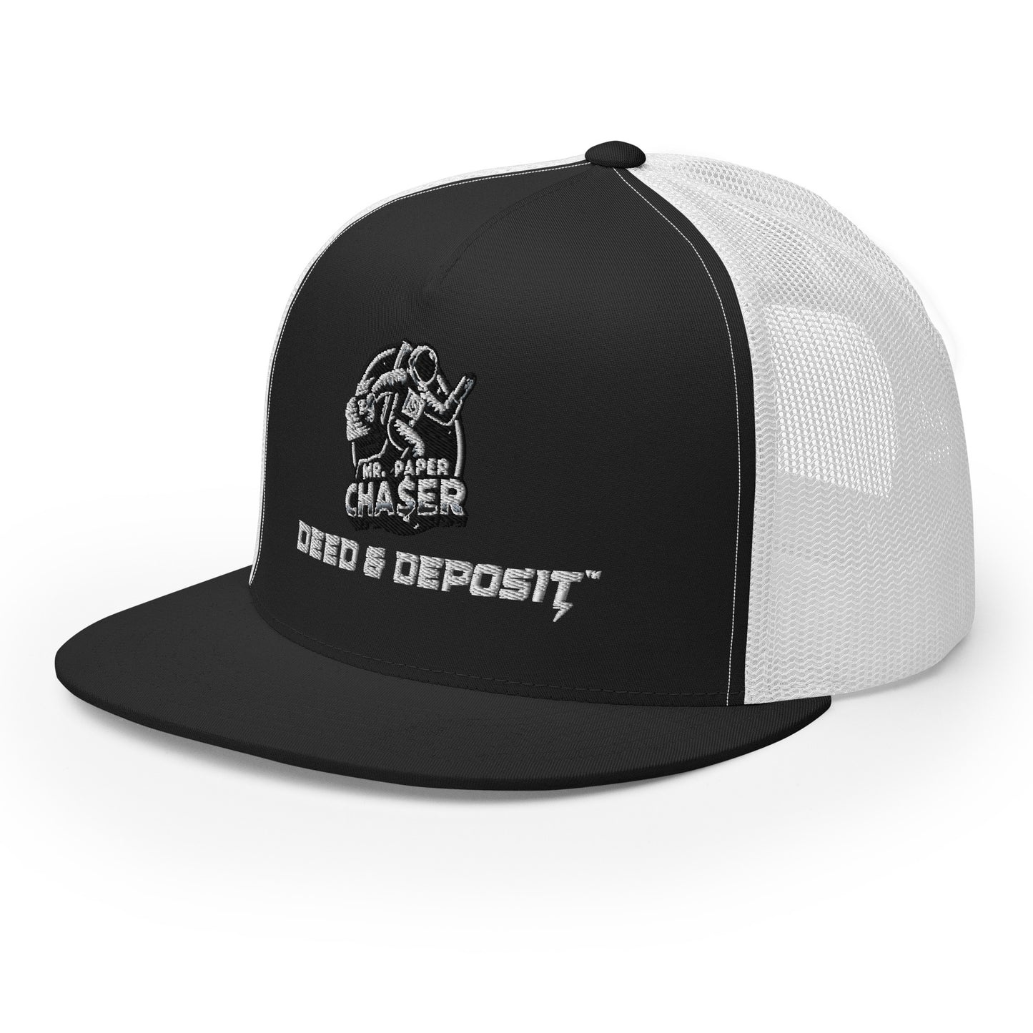 DEED & DEPOSIT™ Mr. Paper Chaser Trucker Hat