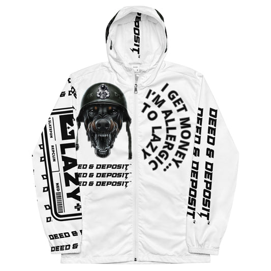 DEED & DEPOSIT™ "I'm Allergic to Lazy" Windbreaker