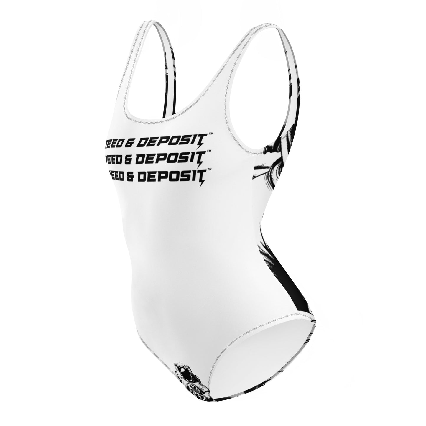 DEED & DEPOSIT™ Logo 3 One Piece Swimsuit