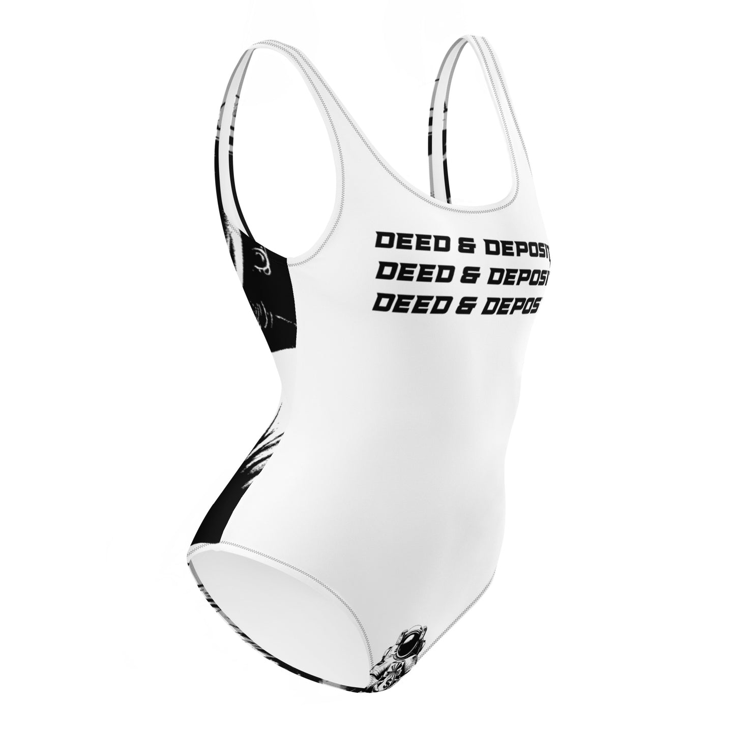 DEED & DEPOSIT™ Logo 3 One Piece Swimsuit