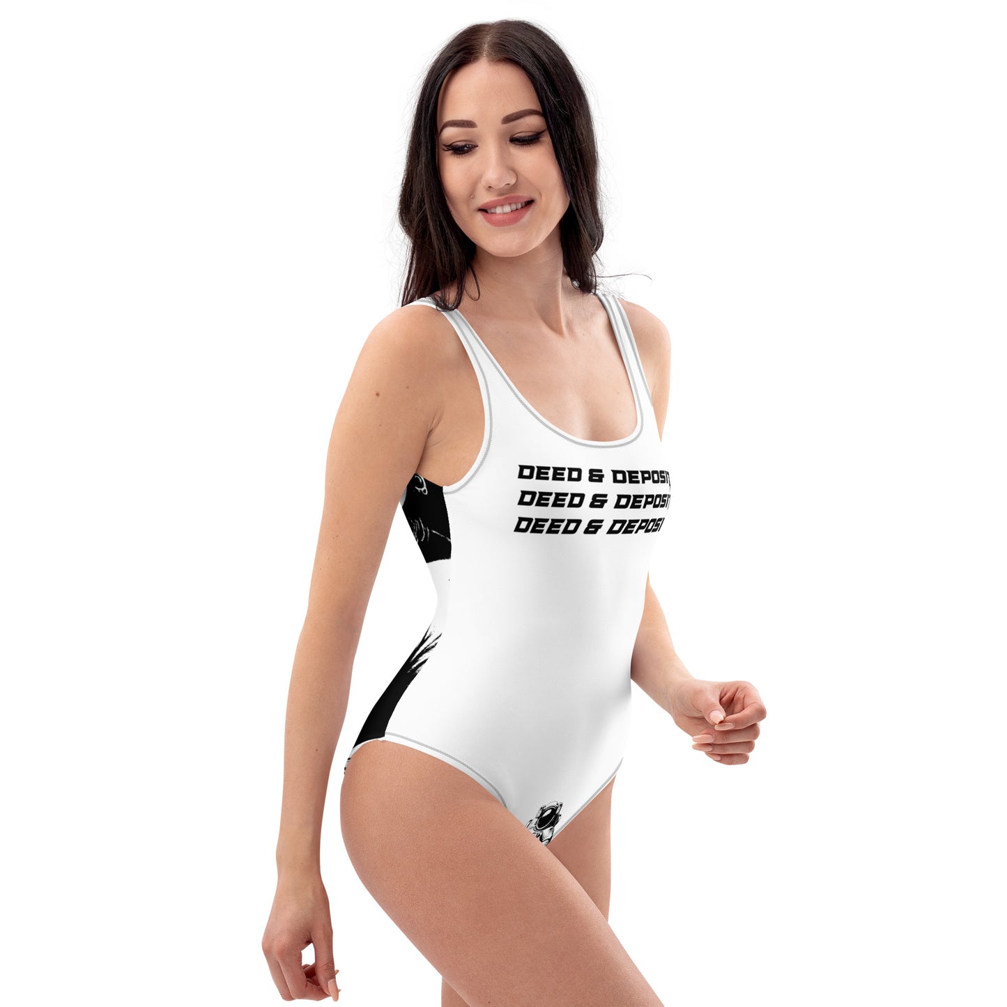 DEED & DEPOSIT™ Logo 3 One Piece Swimsuit