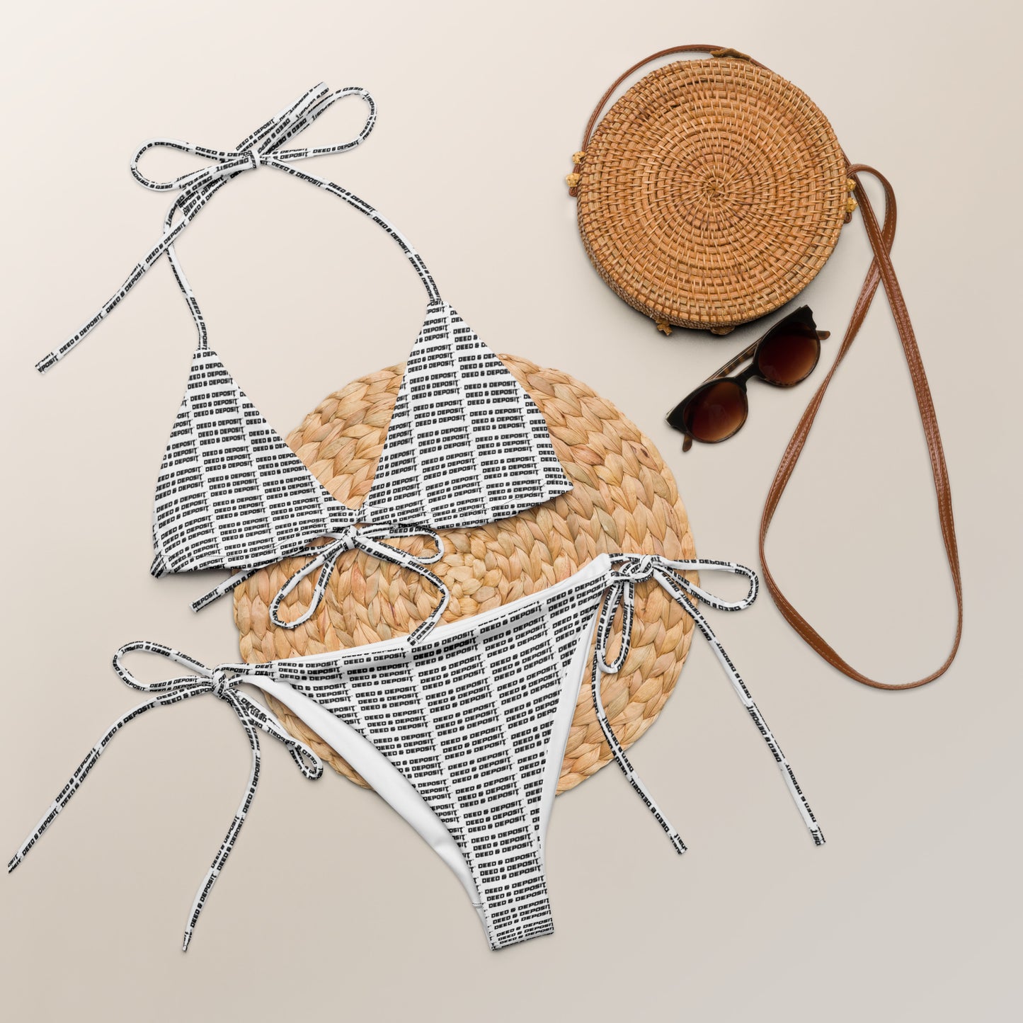 DEED & DEPOSIT™ Monogram Logo 3 Bikini