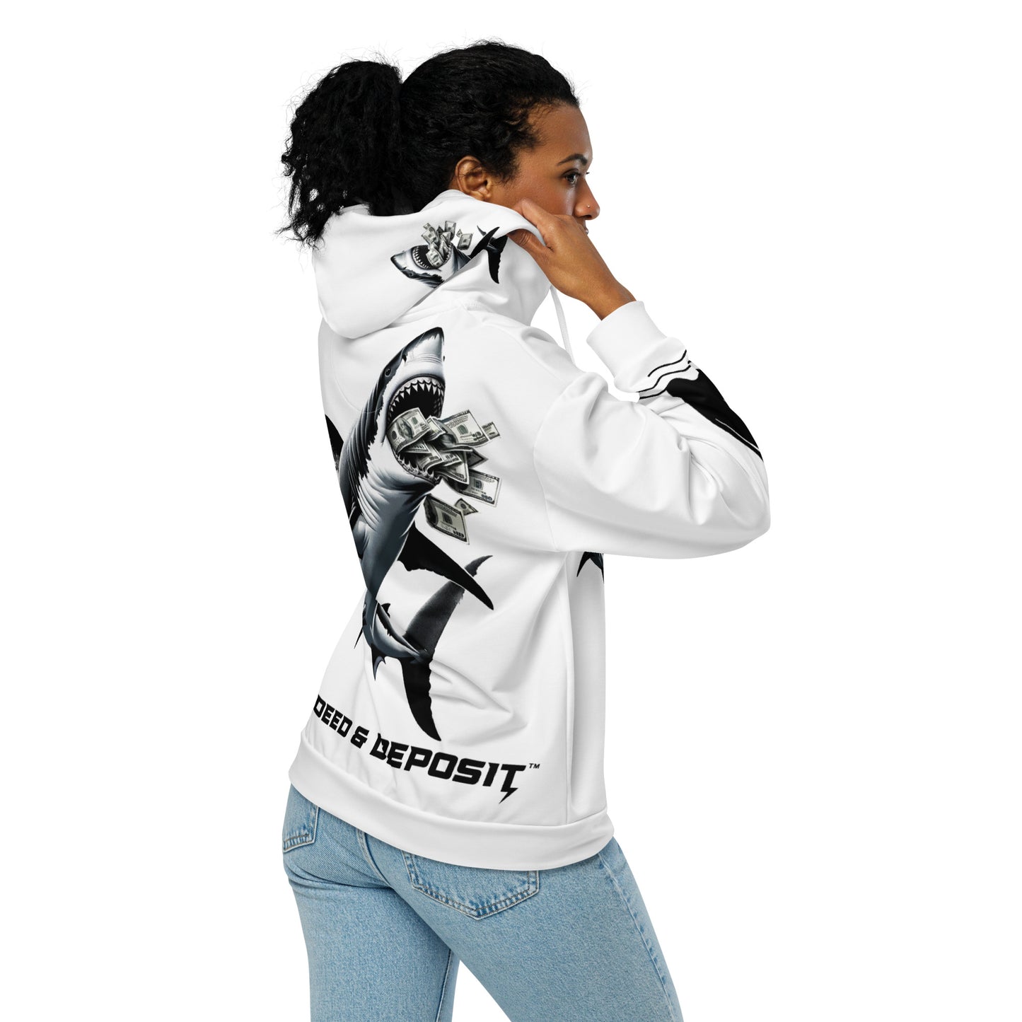 DEED & DEPOSIT™ Shark Money Zip Hoodie