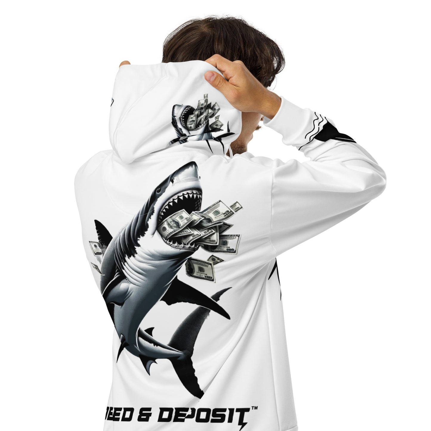 DEED & DEPOSIT™ Shark Money Zip Hoodie