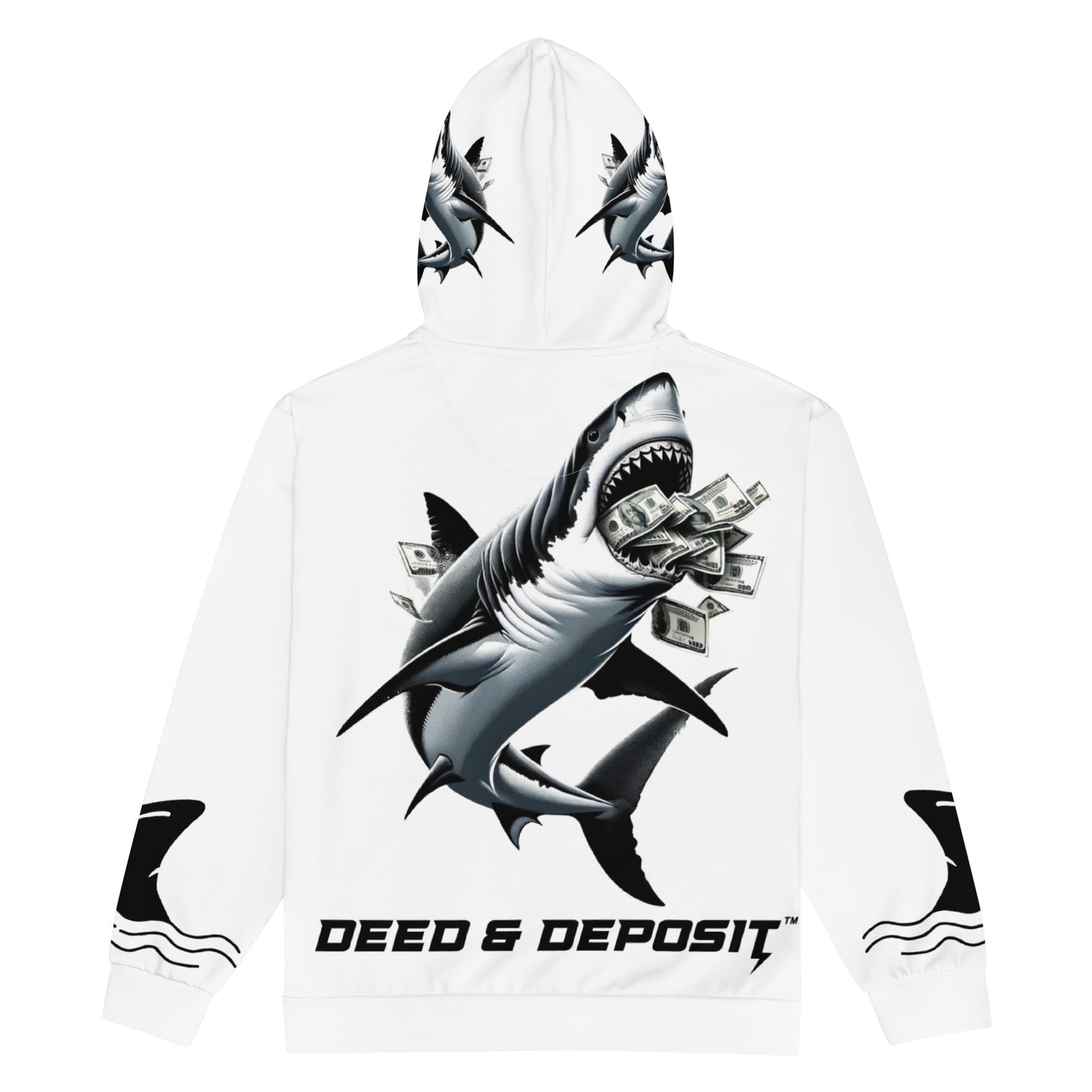 DEED & DEPOSIT™ Shark Money Zip Hoodie