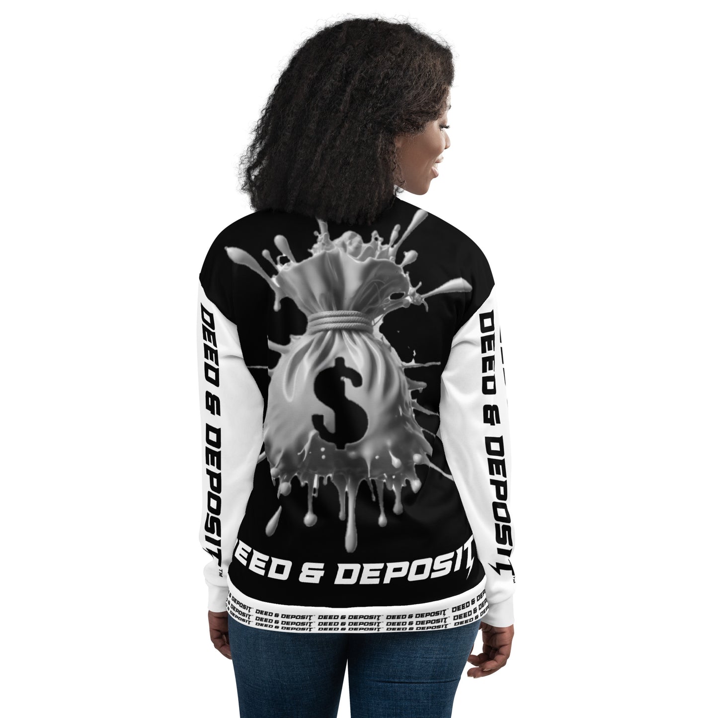 DEED & DEPOSIT™ Money Splash Bomber Jacket