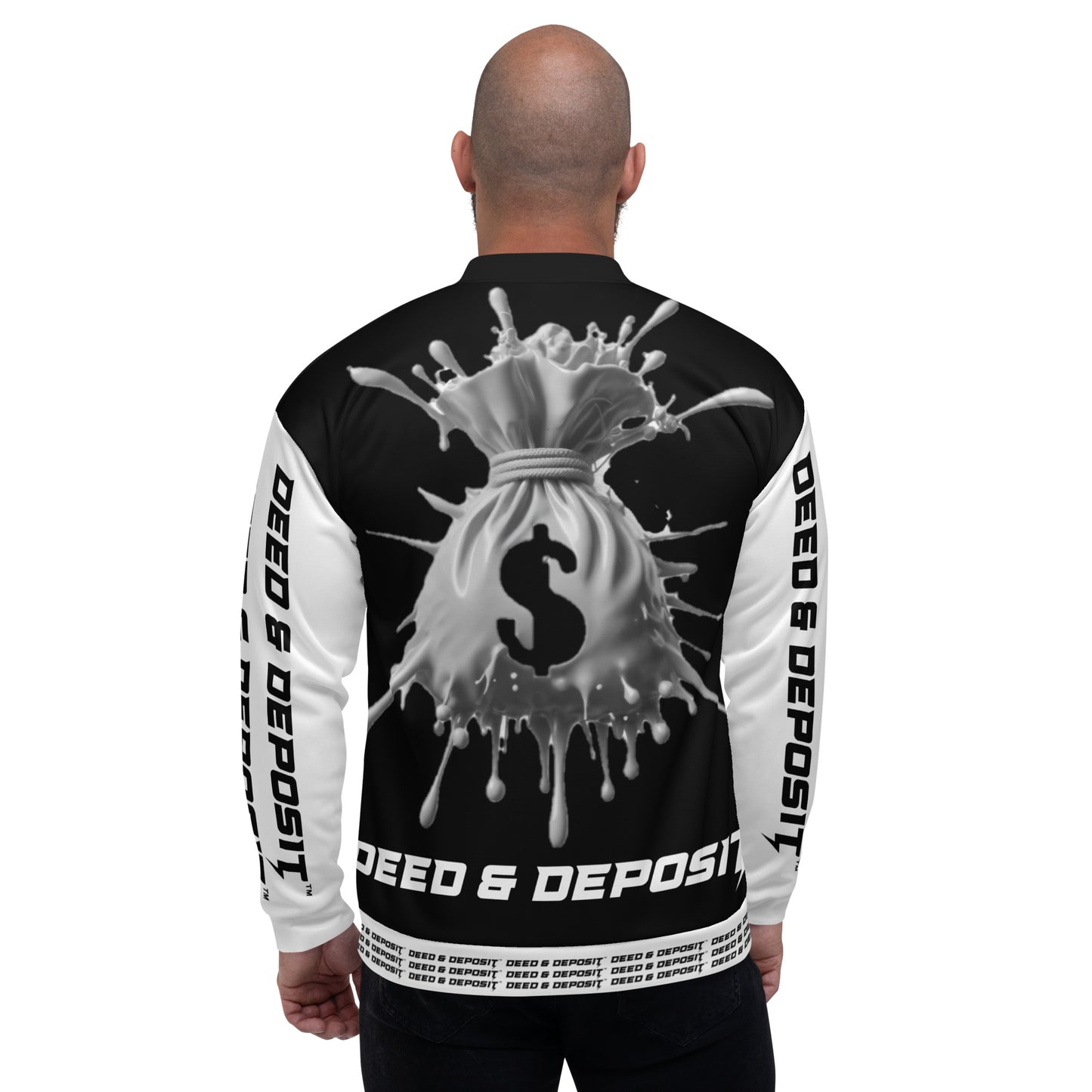 DEED & DEPOSIT™ Money Splash Bomber Jacket