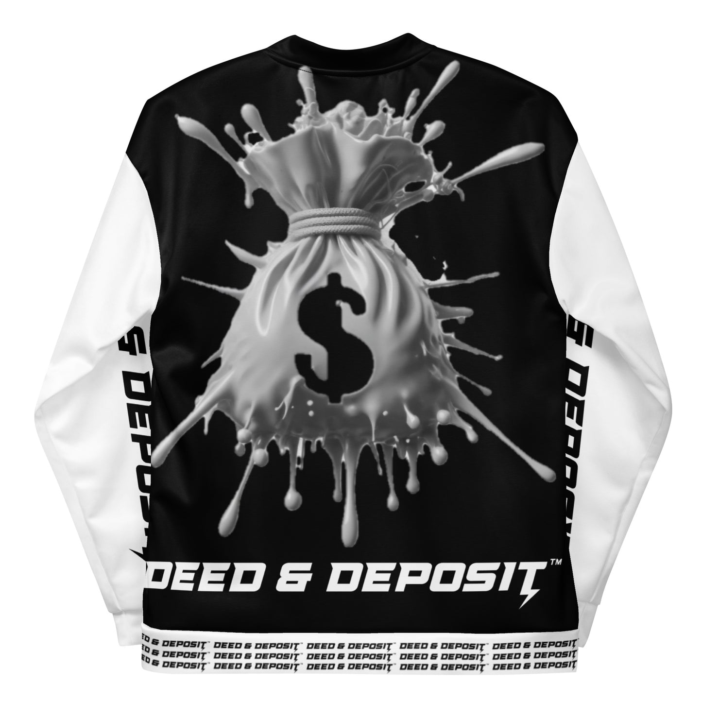 DEED & DEPOSIT™ Money Splash Bomber Jacket