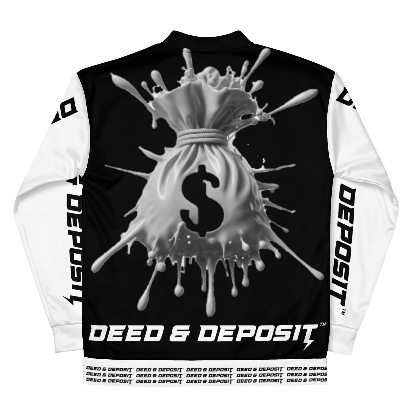 DEED & DEPOSIT™ Money Splash Bomber Jacket