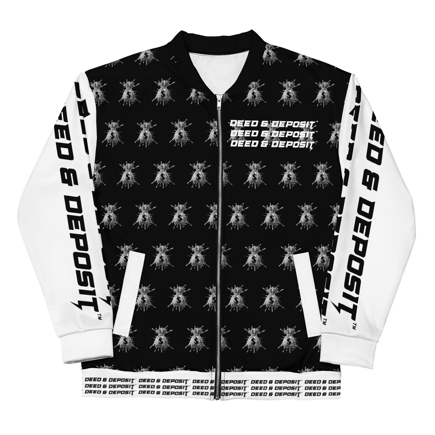 DEED & DEPOSIT™ Money Splash Bomber Jacket