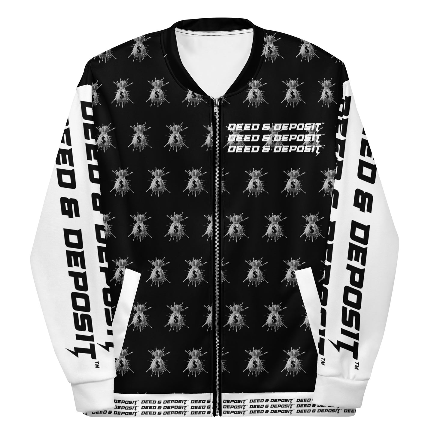 DEED & DEPOSIT™ Money Splash Bomber Jacket