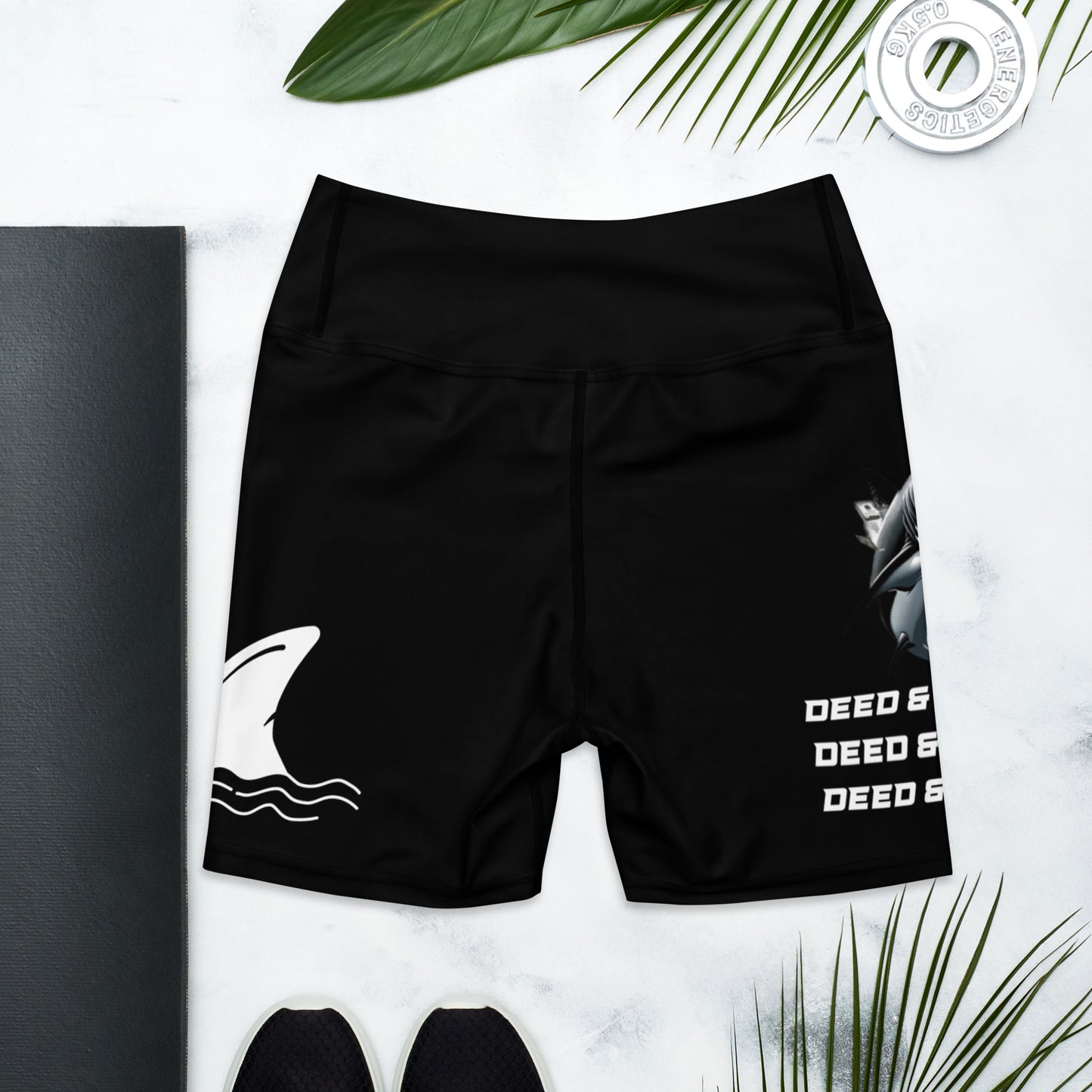 DEED & DEPOSIT™ Shark Money Yoga Shorts