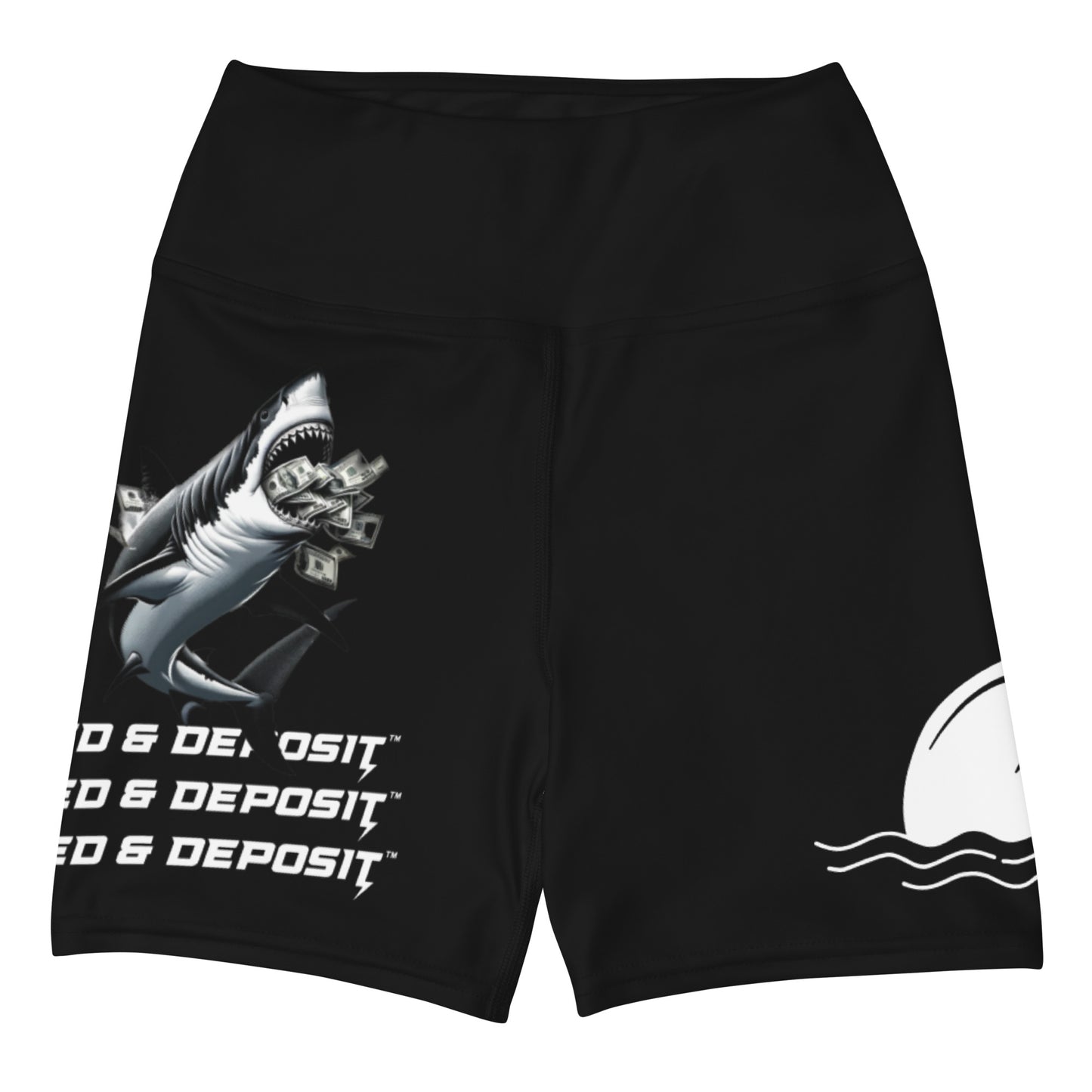 DEED & DEPOSIT™ Shark Money Yoga Shorts