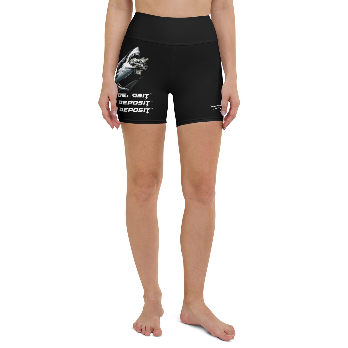 DEED & DEPOSIT™ Shark Money Yoga Shorts