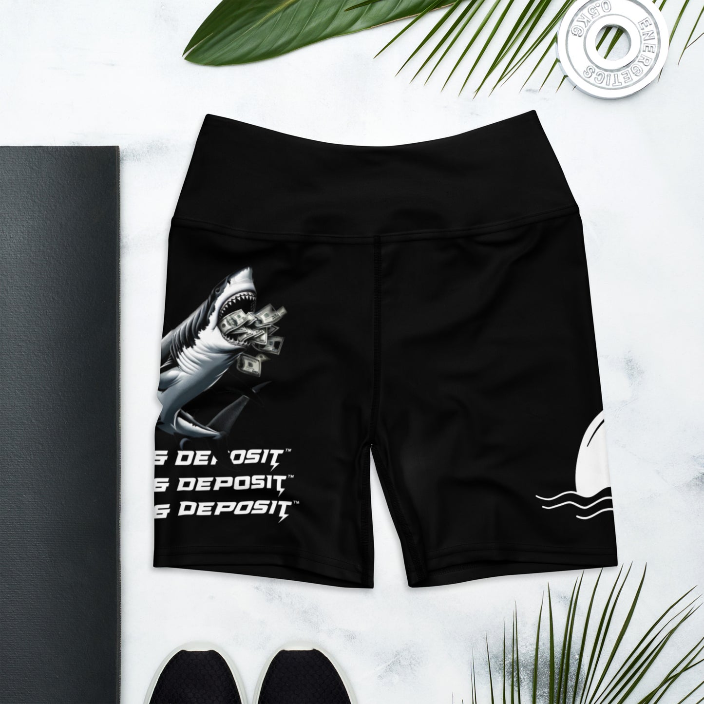 DEED & DEPOSIT™ Shark Money Yoga Shorts