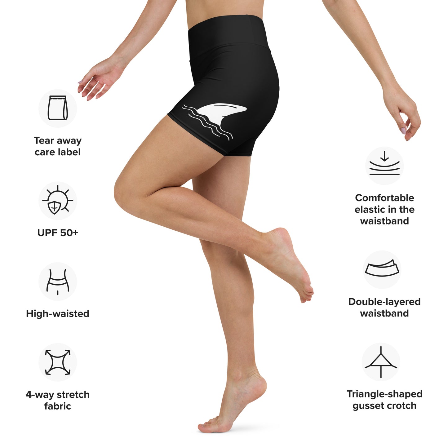 DEED & DEPOSIT™ Shark Money Yoga Shorts