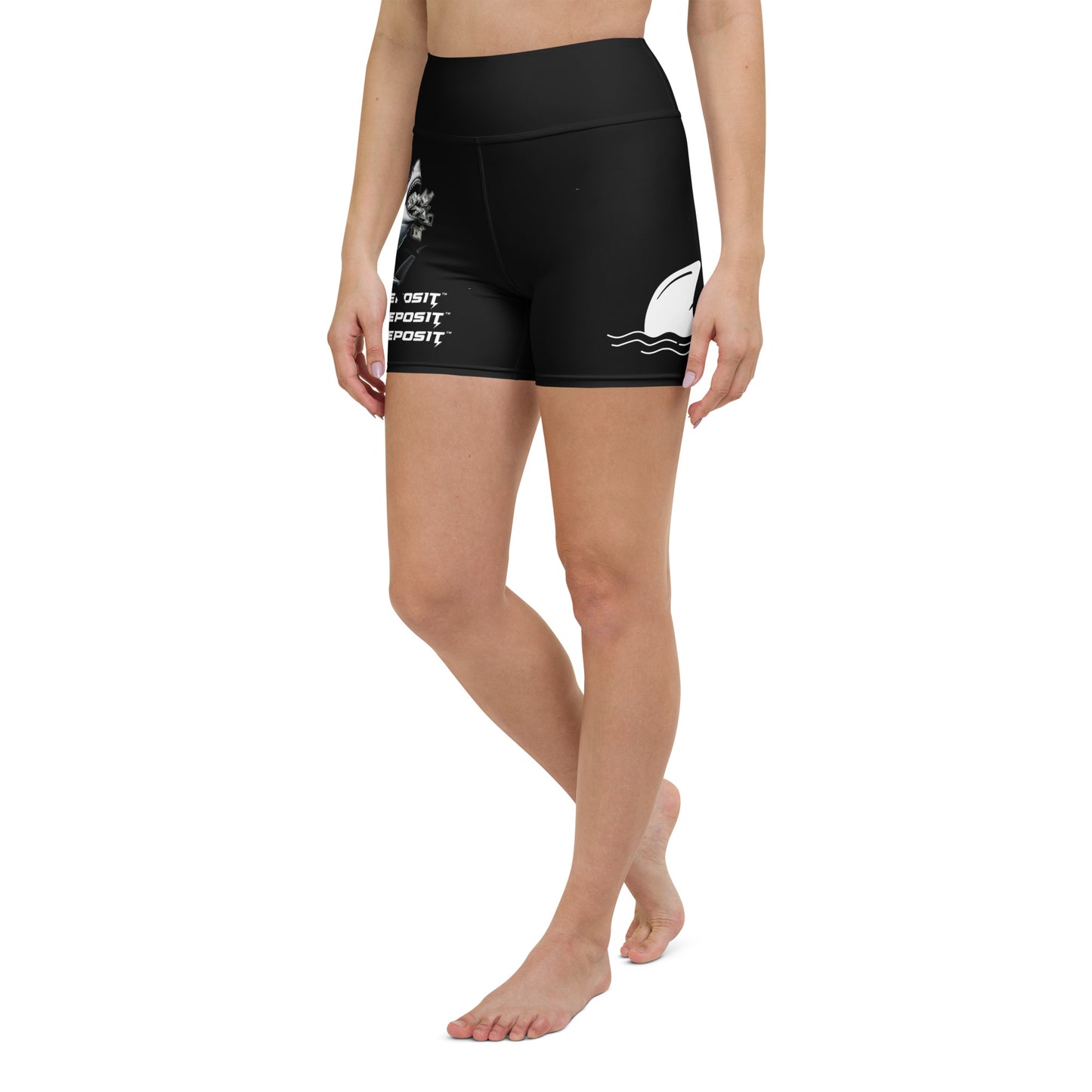 DEED & DEPOSIT™ Shark Money Yoga Shorts