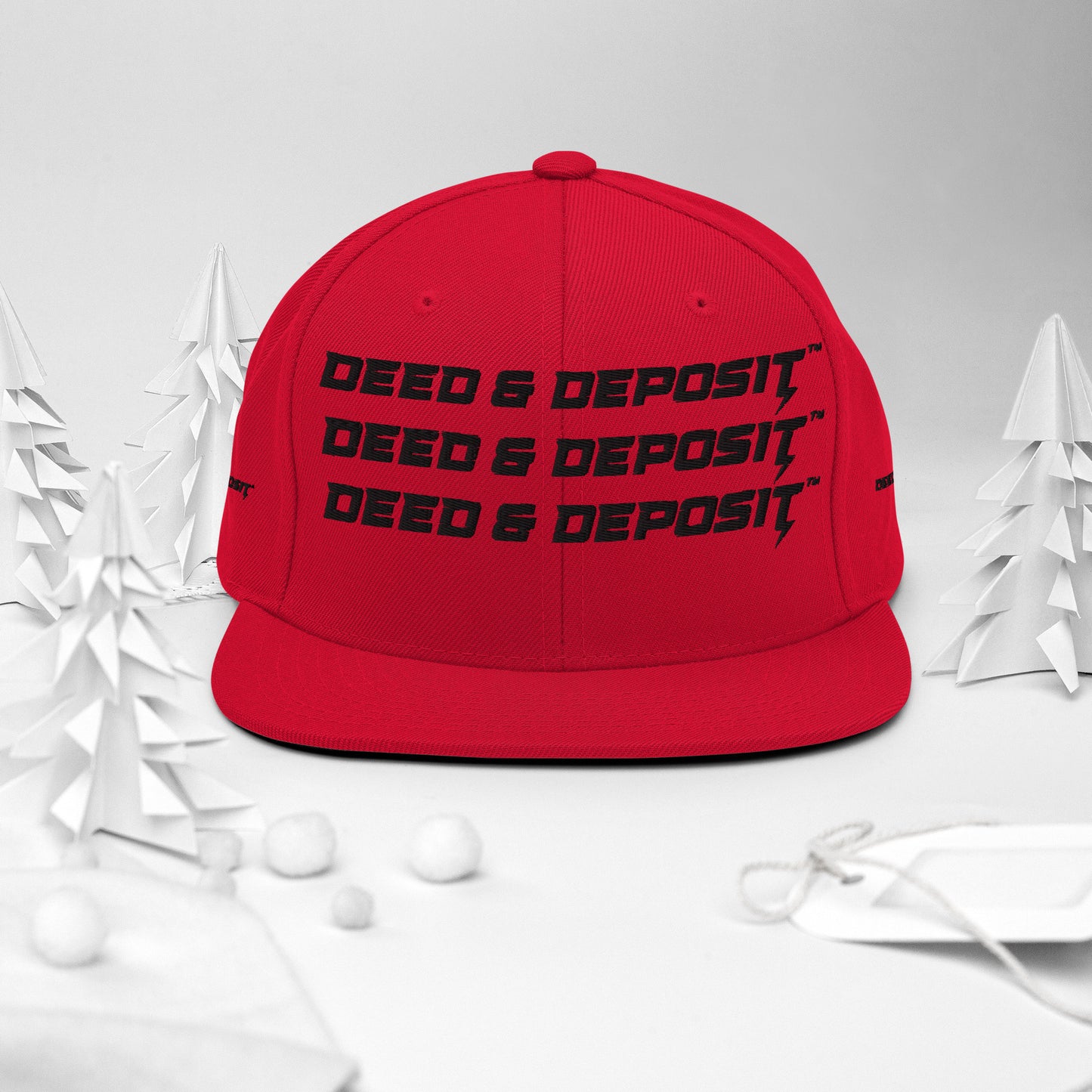 DEED & DEPOSIT™ Logo 3 SnapBack Hat