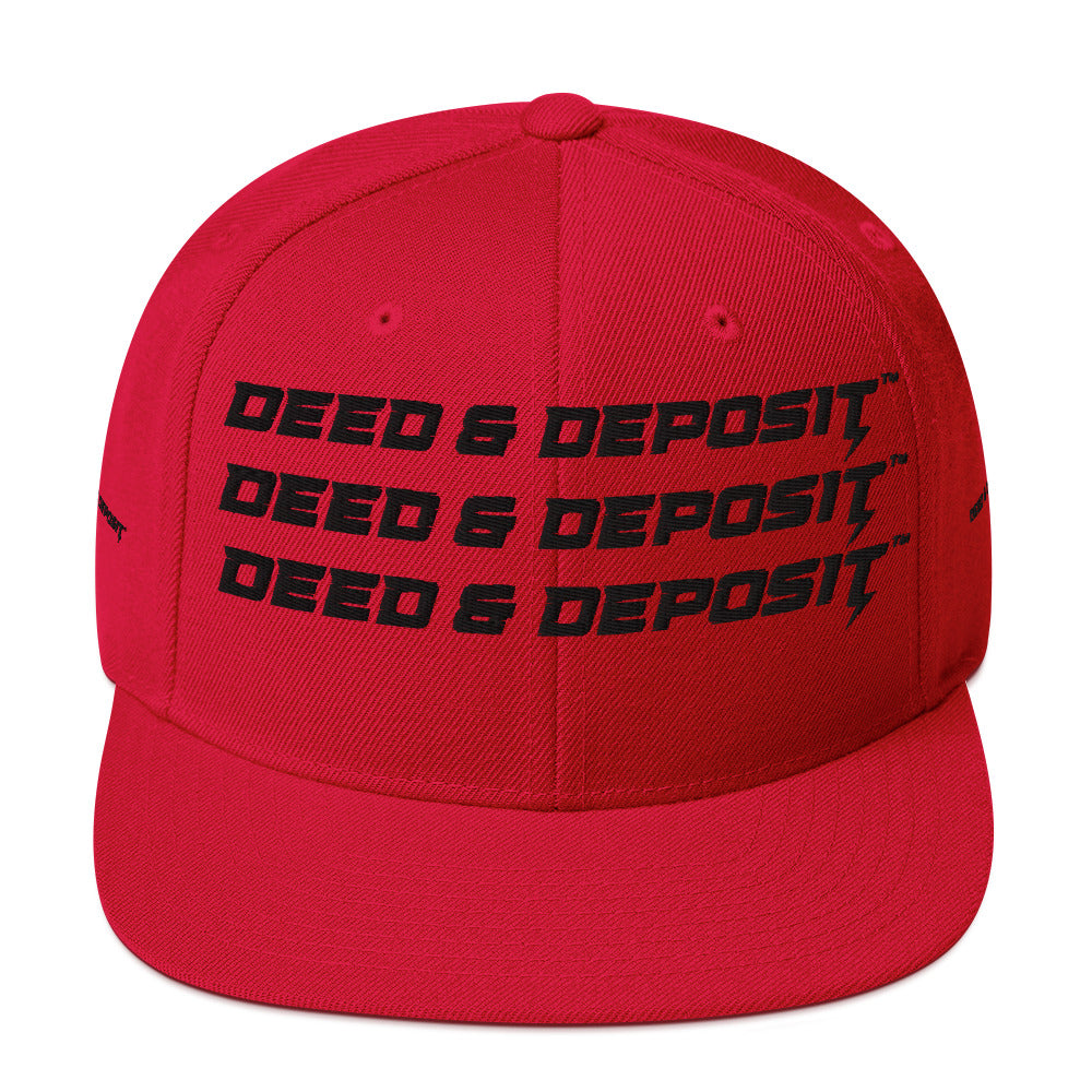 DEED & DEPOSIT™ Logo 3 SnapBack Hat