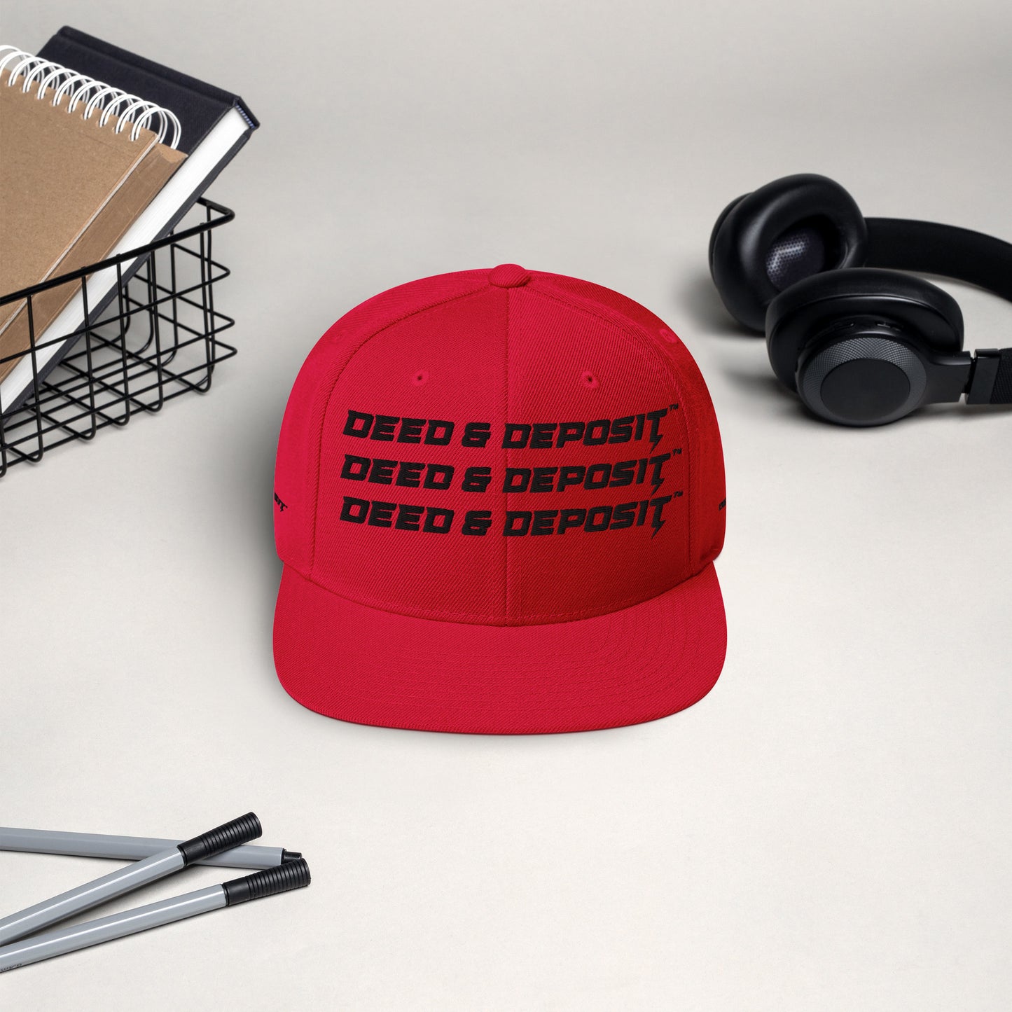 DEED & DEPOSIT™ Logo 3 SnapBack Hat