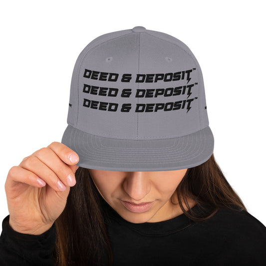 DEED & DEPOSIT™ Logo 3 SnapBack Hat