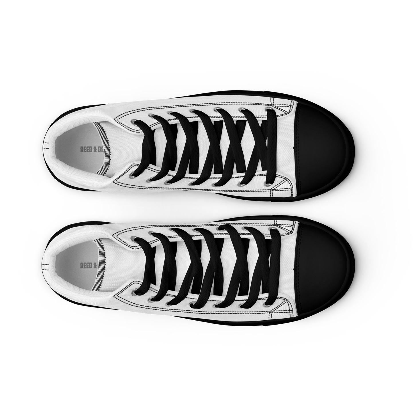 DEED & DEPOSIT™ High Top Canvas Shoes with Black Trim