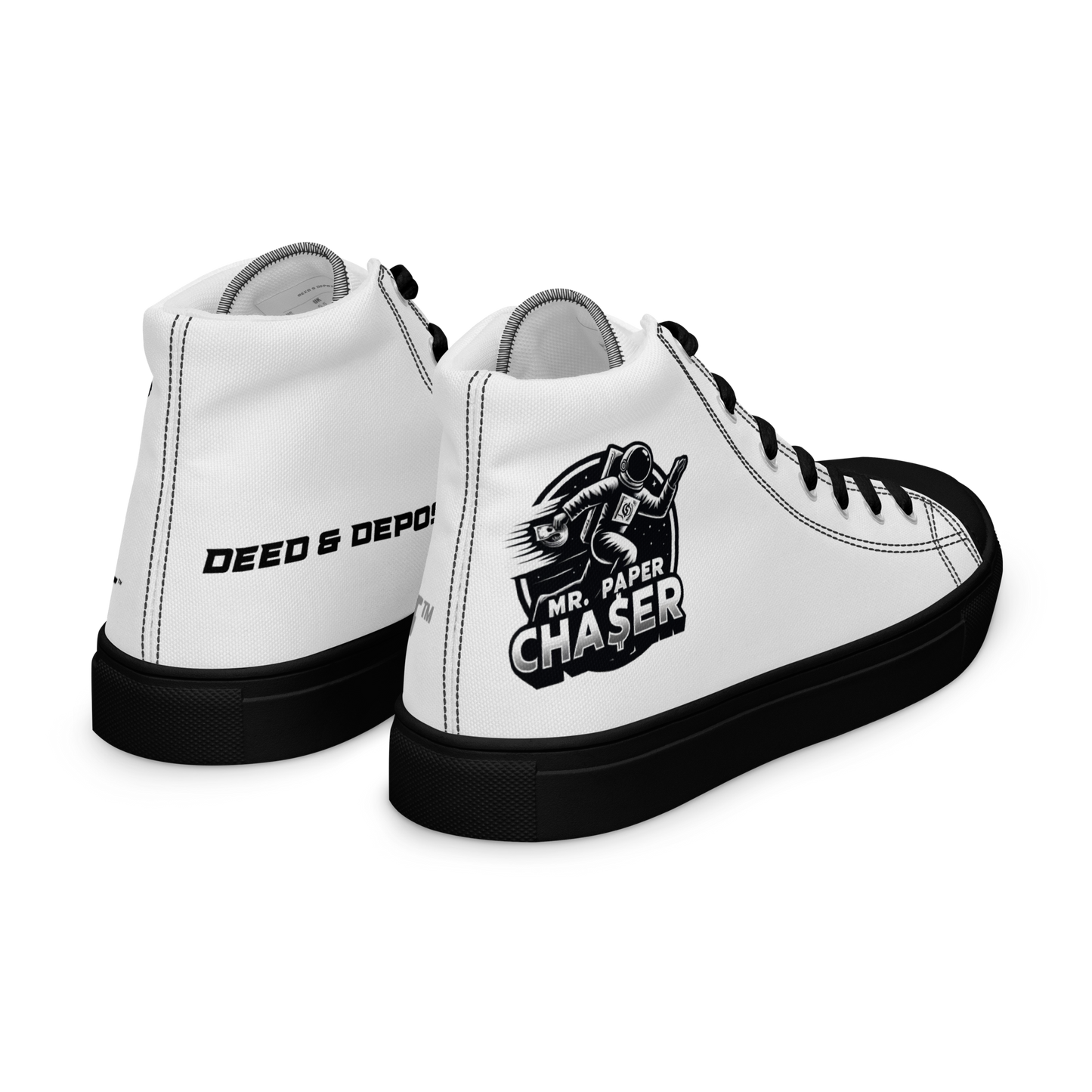 DEED & DEPOSIT™ High Top Canvas Shoes with Black Trim