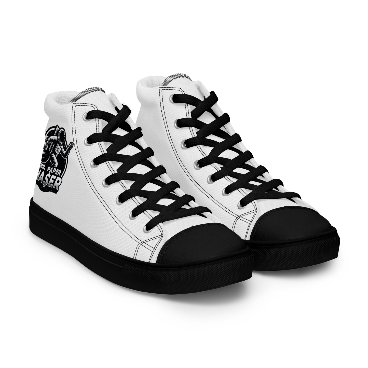 DEED & DEPOSIT™ High Top Canvas Shoes with Black Trim