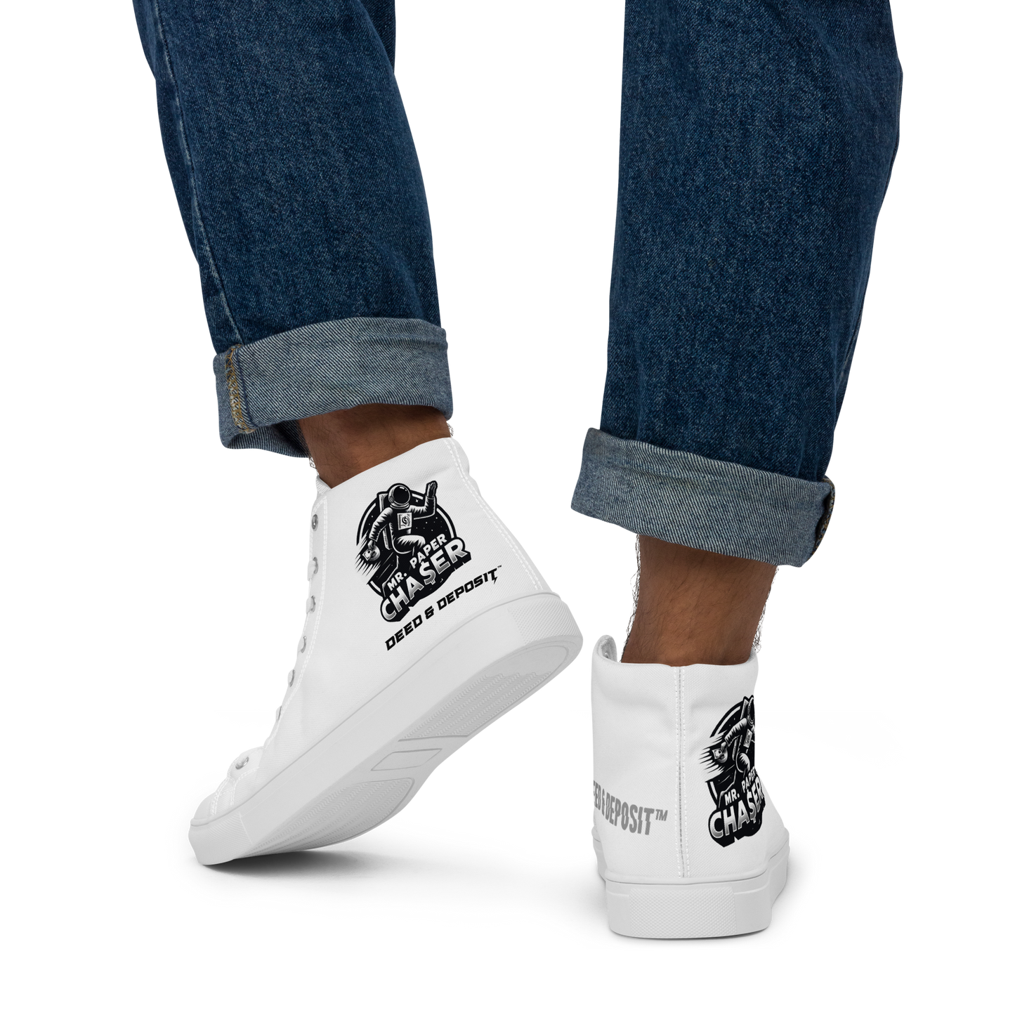 DEED & DEPOSIT™ High Top Canvas Shoes