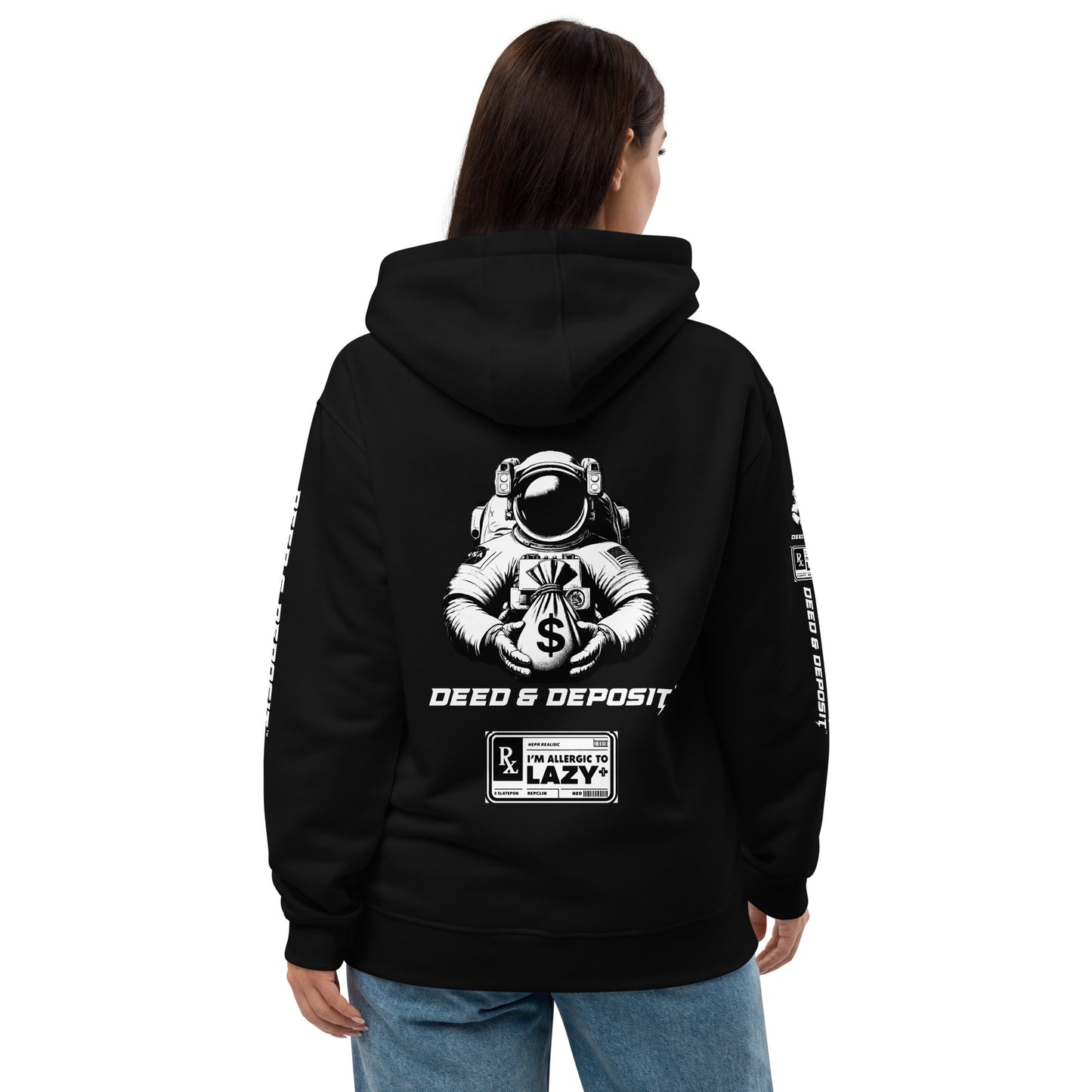 DEED & DEPOSIT™ Official Astronaut Logo Hoodie