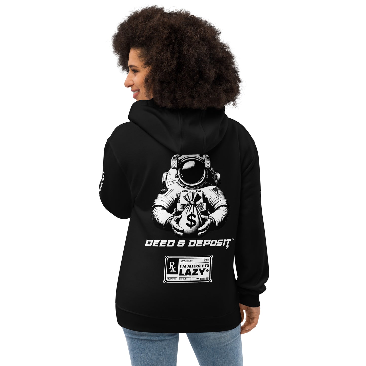 DEED & DEPOSIT™ Official Astronaut Logo Hoodie