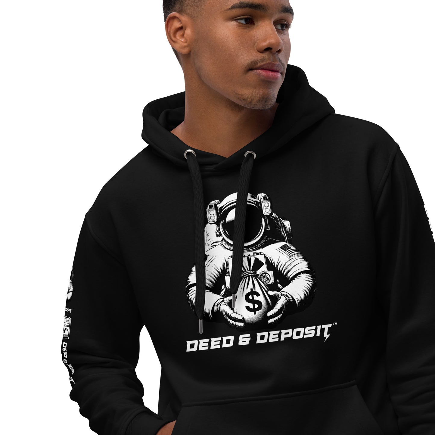 DEED & DEPOSIT™ Official Astronaut Logo Hoodie