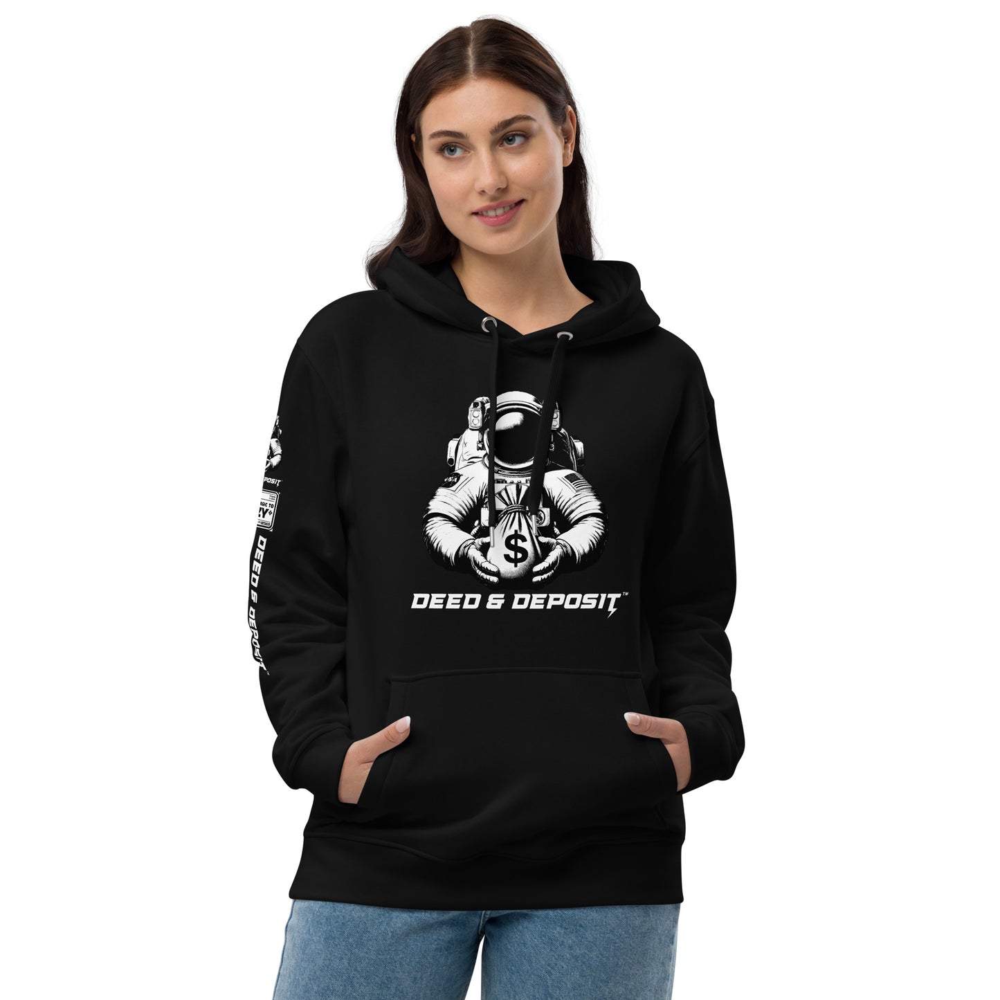 DEED & DEPOSIT™ Official Astronaut Logo Hoodie