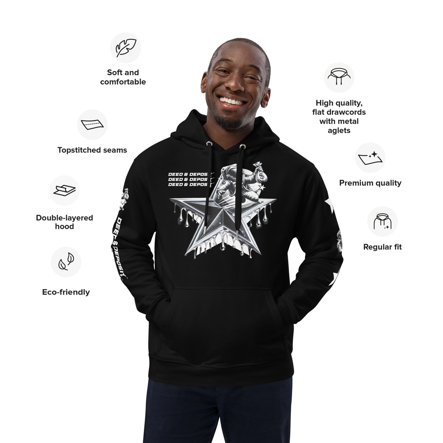 DEED & DEPOSIT™ Shooting Star Hoodie