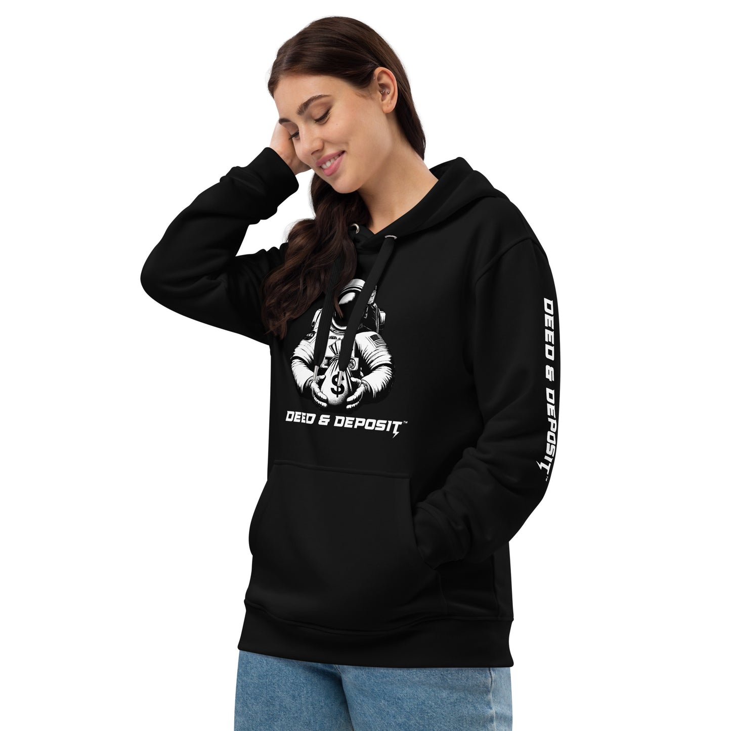 DEED & DEPOSIT™ Official Astronaut Logo Hoodie