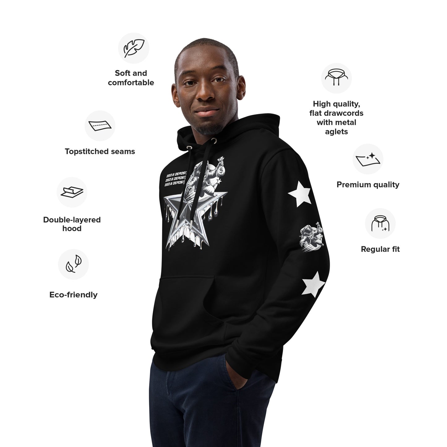 DEED & DEPOSIT™ Shooting Star Hoodie