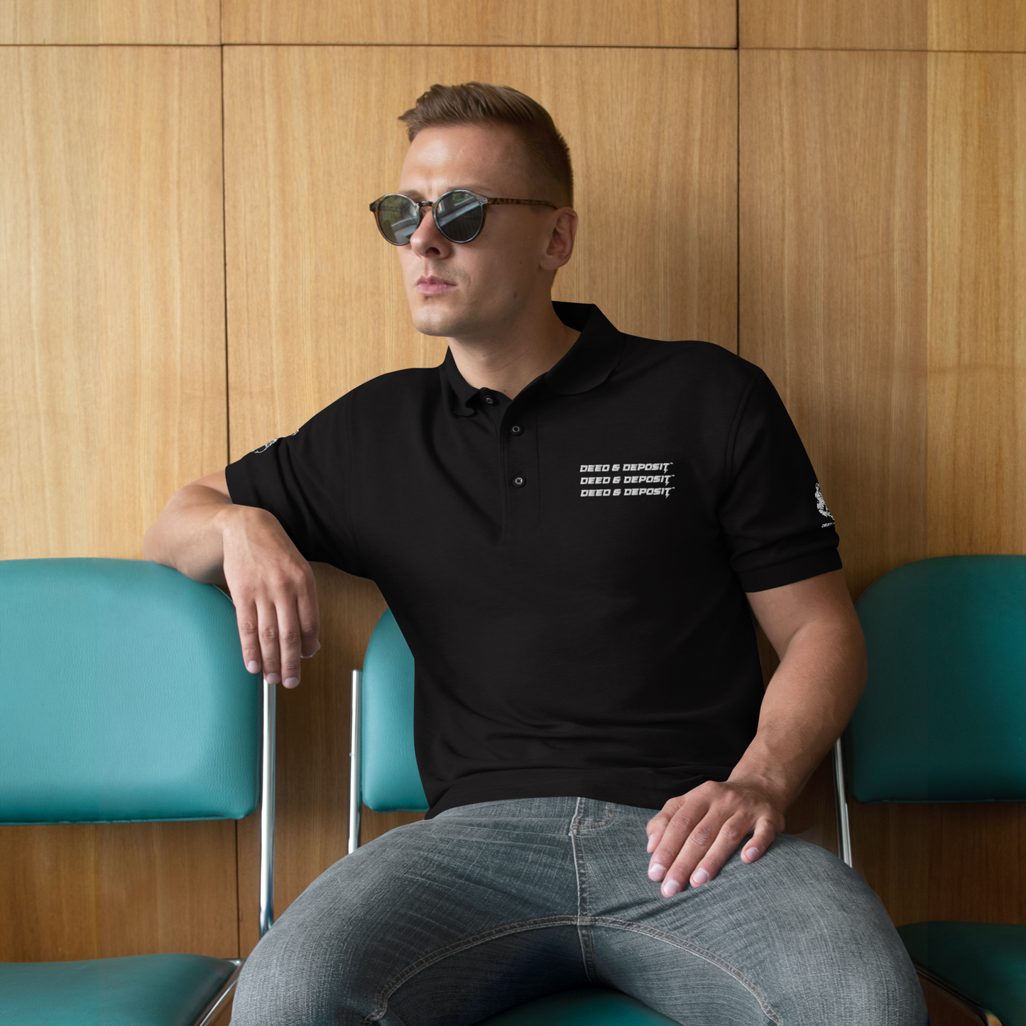 DEED & DEPOSIT™ Embroidered Polo