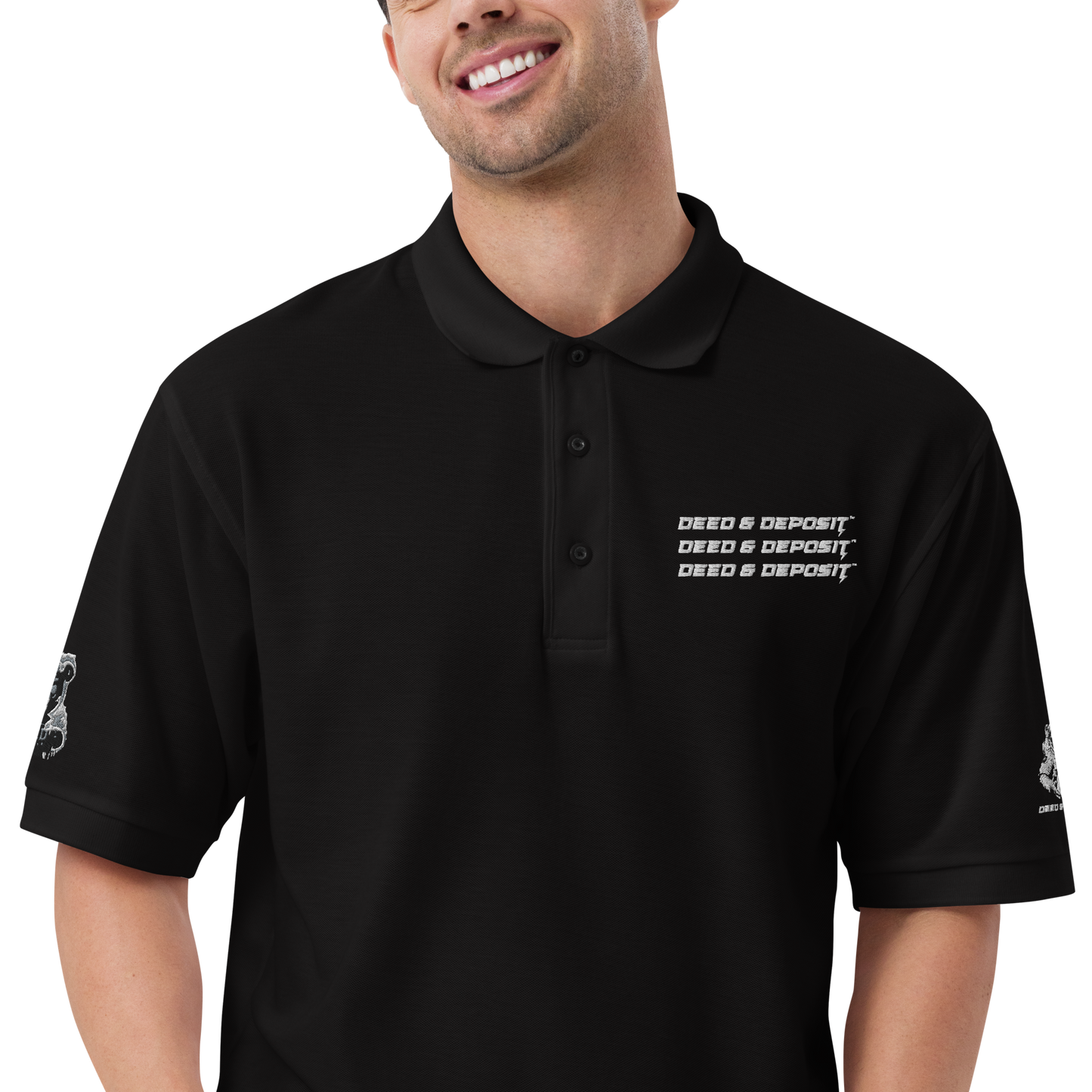 DEED & DEPOSIT™ Embroidered Polo