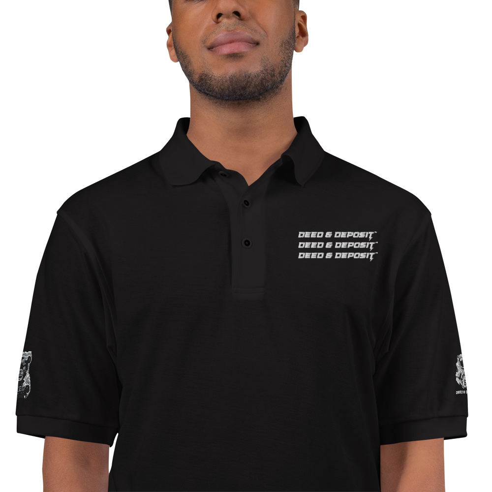 DEED & DEPOSIT™ Embroidered Polo