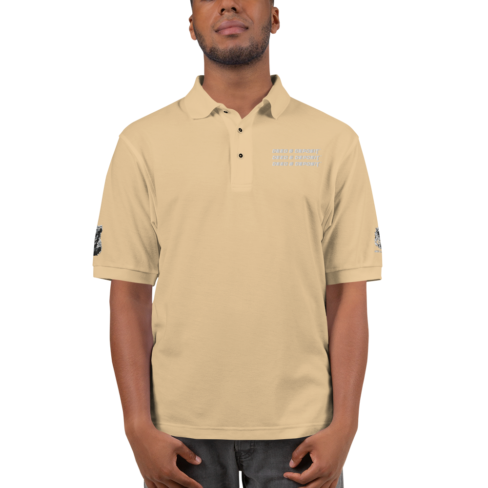 DEED & DEPOSIT™ Embroidered Polo