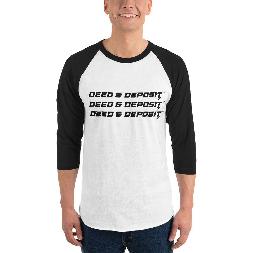 DEED & DEPOSIT™ Classic Baseball Raglan 3/4 sleeve