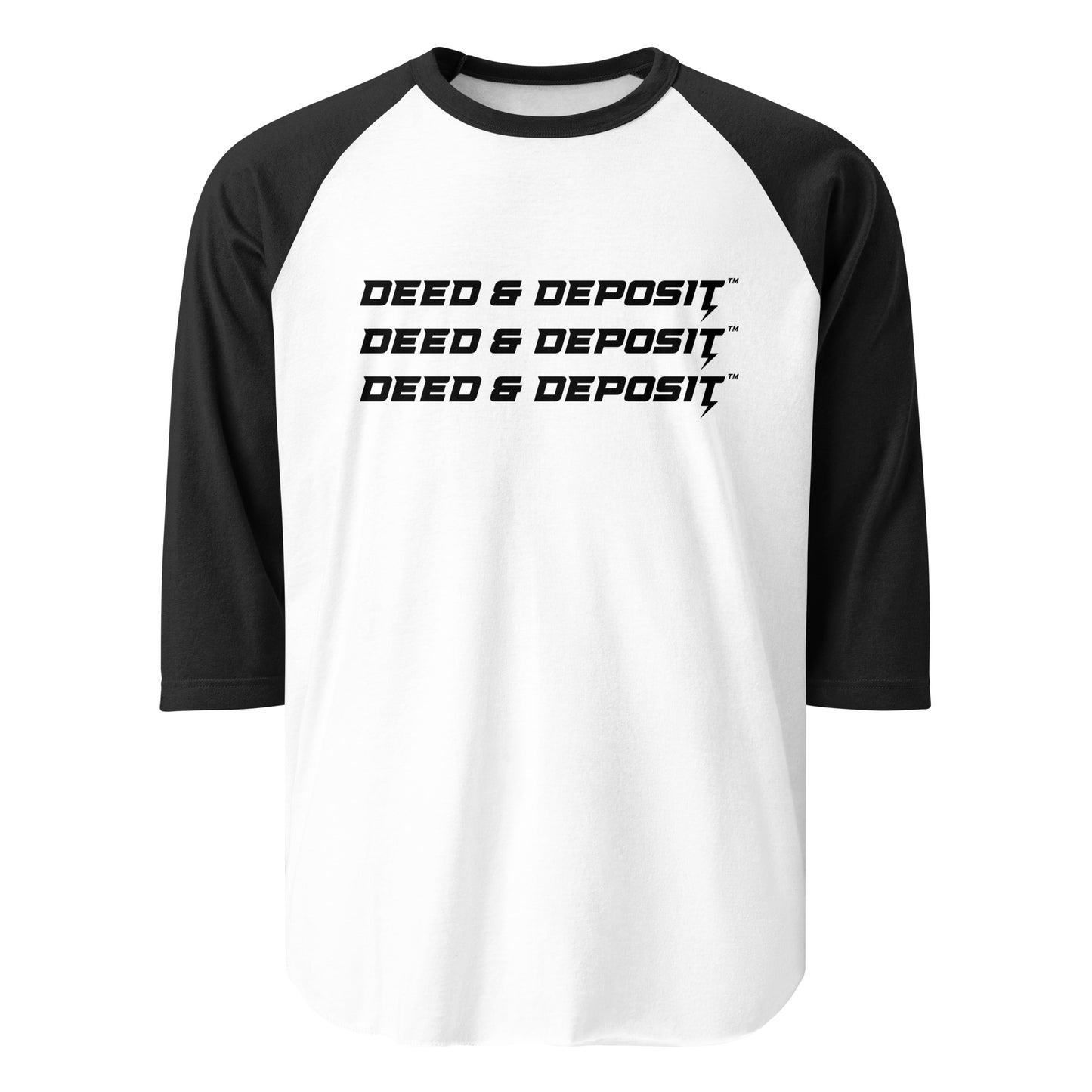 DEED & DEPOSIT™ Classic Baseball Raglan 3/4 sleeve