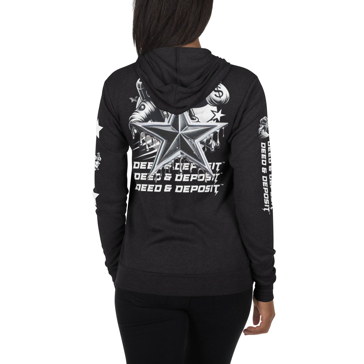 DEED & DEPOSIT™ Shooting Star Zip Hoodie