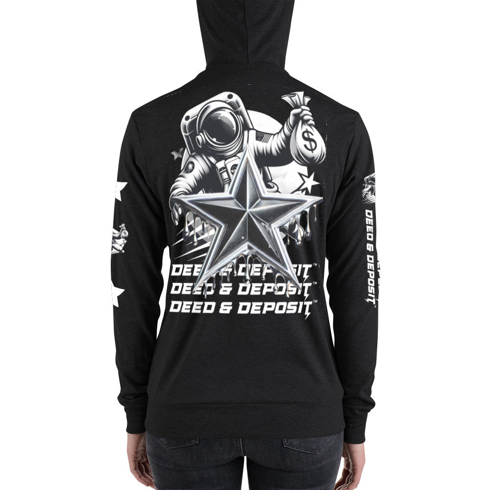 DEED & DEPOSIT™ Shooting Star Zip Hoodie