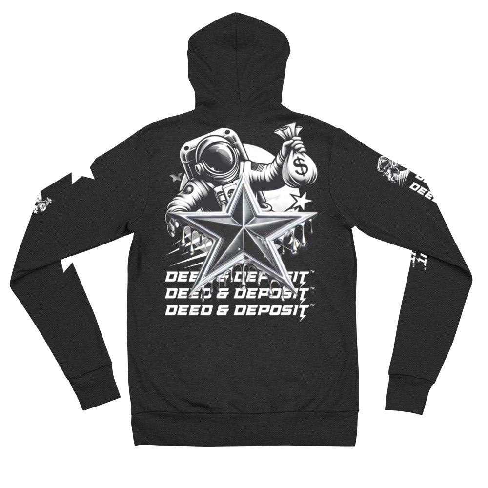 DEED & DEPOSIT™ Shooting Star Zip Hoodie