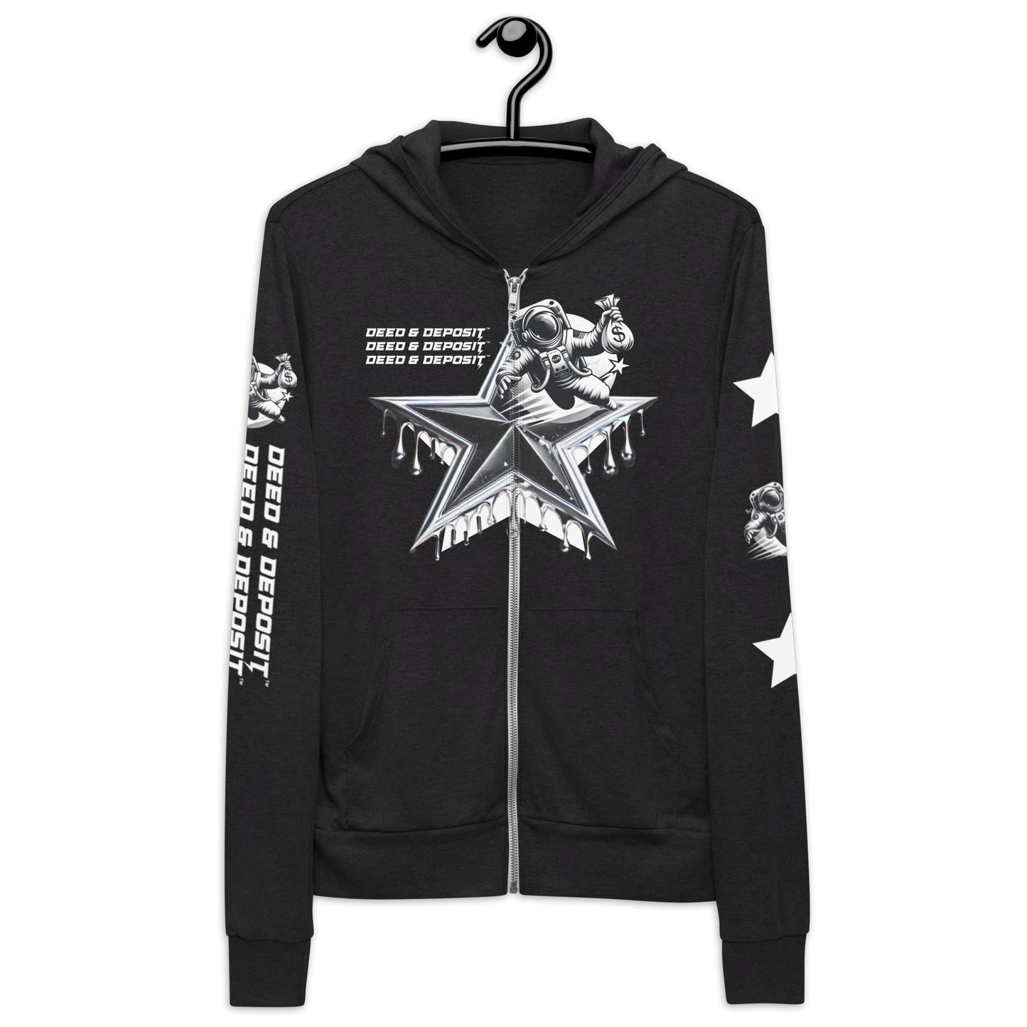 DEED & DEPOSIT™ Shooting Star Zip Hoodie