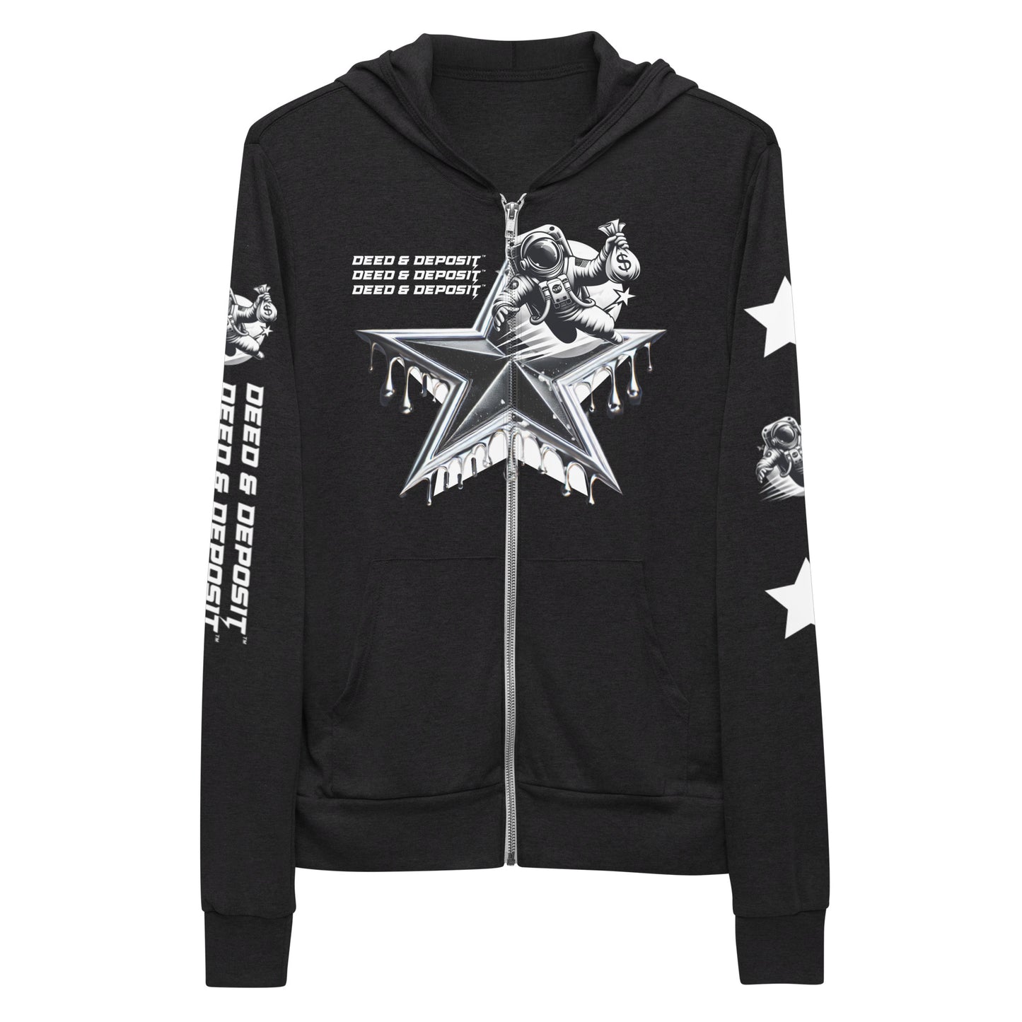 DEED & DEPOSIT™ Shooting Star Zip Hoodie