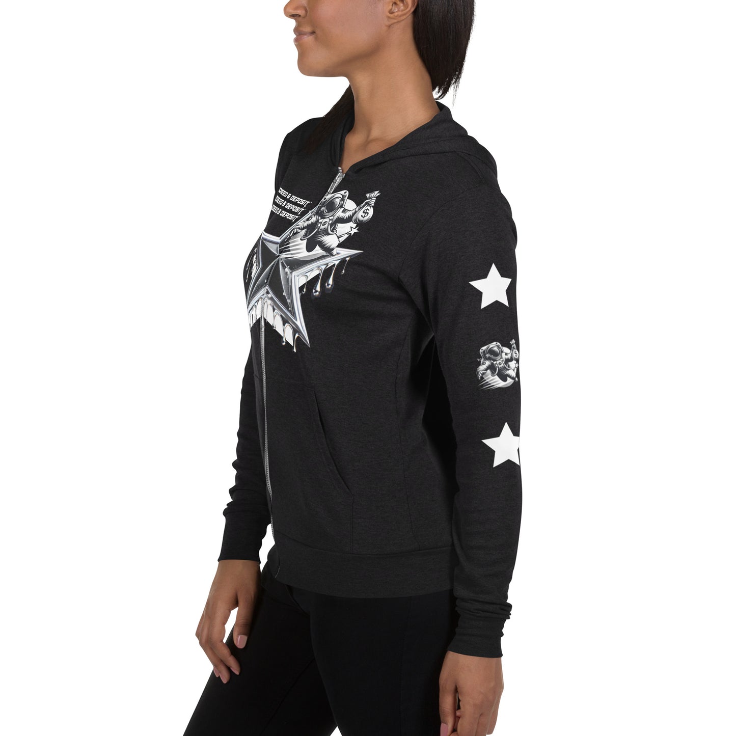 DEED & DEPOSIT™ Shooting Star Zip Hoodie