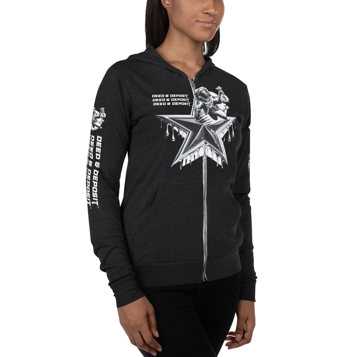 DEED & DEPOSIT™ Shooting Star Zip Hoodie