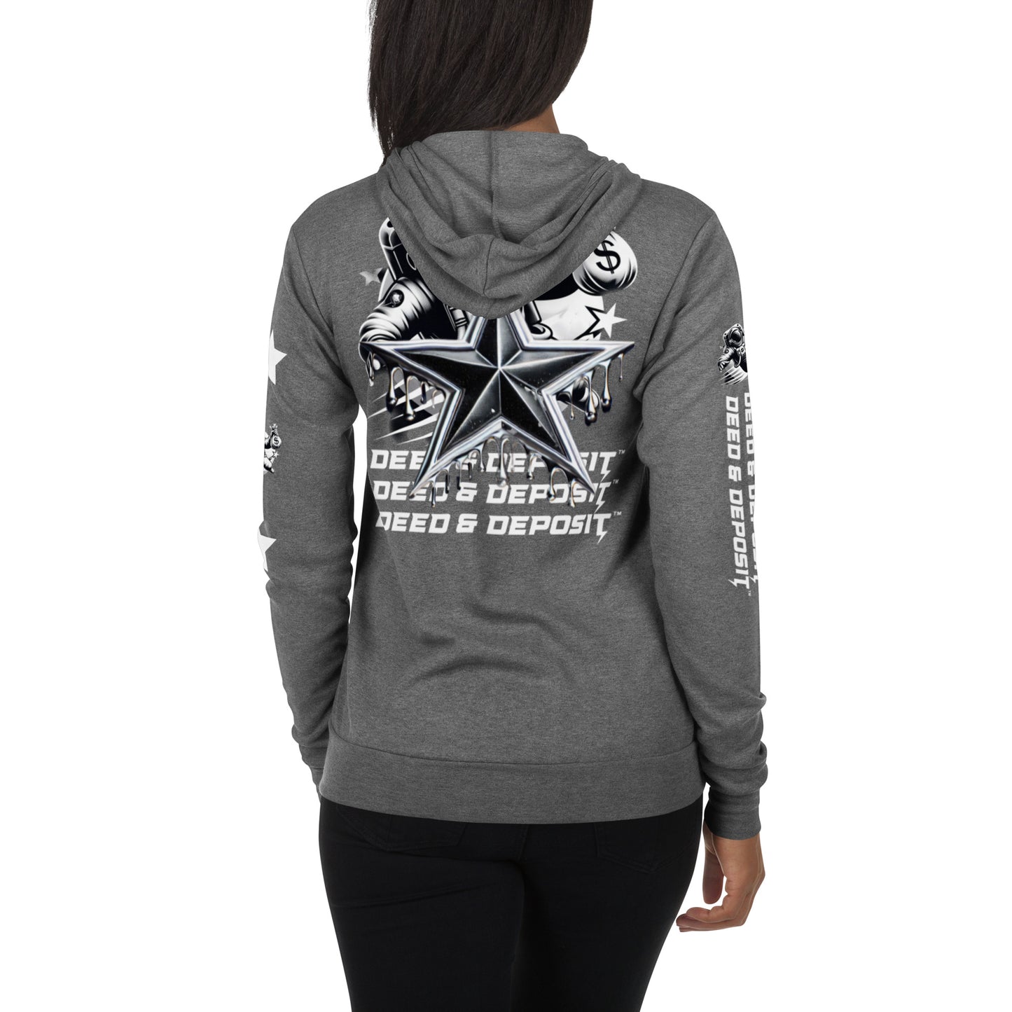 DEED & DEPOSIT™ Shooting Star Zip Hoodie